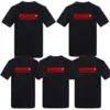 Sort Bushido Karate Bomuld Klub T-shirt - Voksen