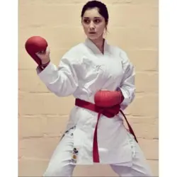 KIHON ATTACK Kumite Karate  gi - 5 oz. - WKF-Approved (Ikke gennemsigtig)