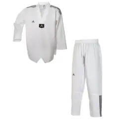 Adidas "ADI-Club 3-stripes" Taekwondo dobok - hvid krave