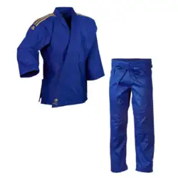 Adidas "CLUB" Judo Gi - 350g - Blå m. guld striber