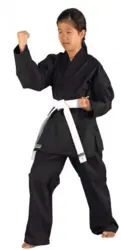 KWON SHADOW Karate Gi - Sort - 6.5 oz.