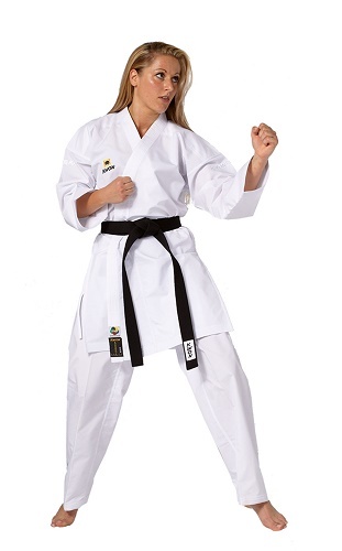 KWON KOUSOKU Super Slim-fit Kumite Karate gi - 4.5 oz. - WKF