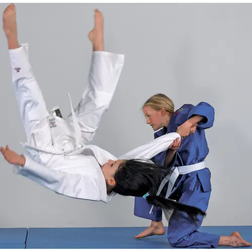 DANRHO YAMANASHI Judo Gi med skulderstriber - 420g - Blå