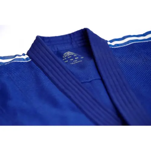 Adidas "TRAINING" Judo Gi - 500g - Blå m. hvide striber