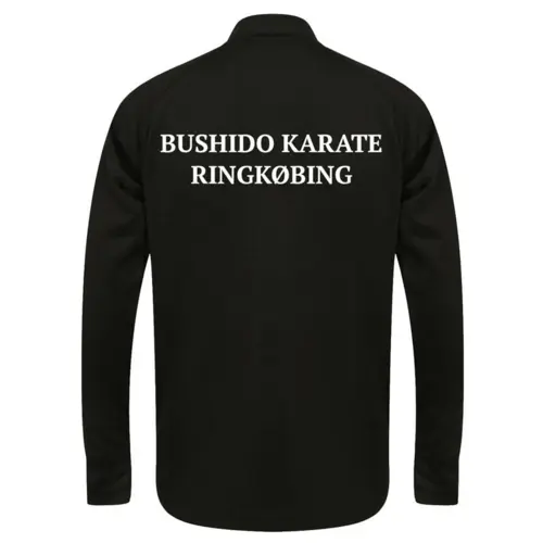 Bushido Karate klubjakke og bukser - Sort/rød