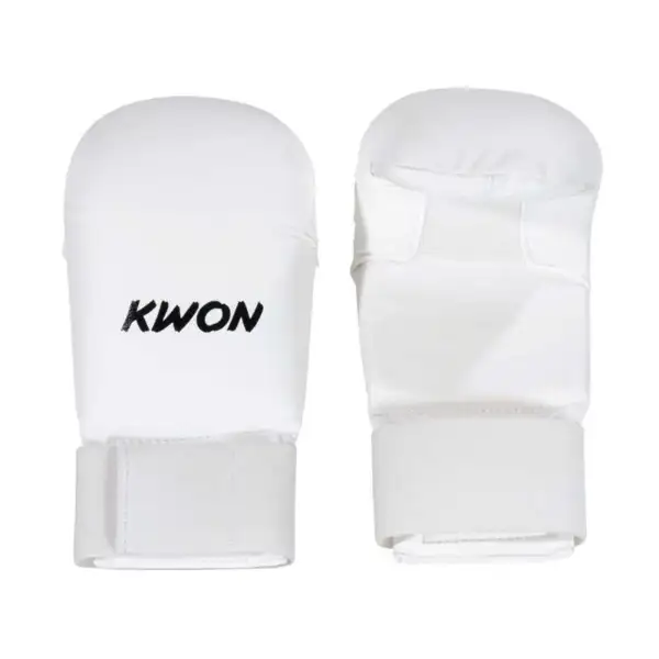 Kwon Karate Kamphandske - WUKF-godkendt Hvid / Rød