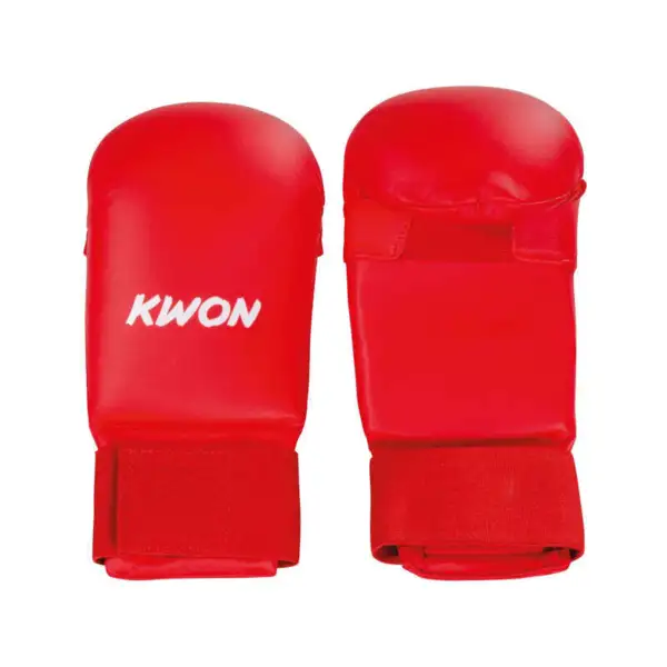 Kwon Karate Kamphandske - WUKF-godkendt Hvid / Rød