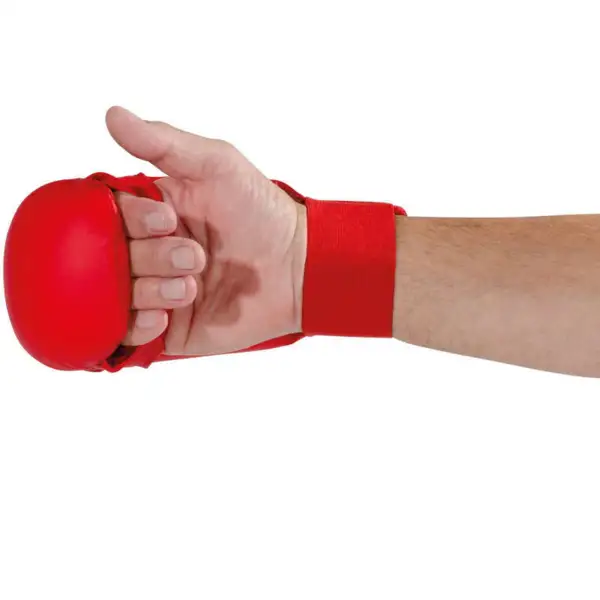 Kwon Karate Kamphandske - WUKF-godkendt Hvid / Rød