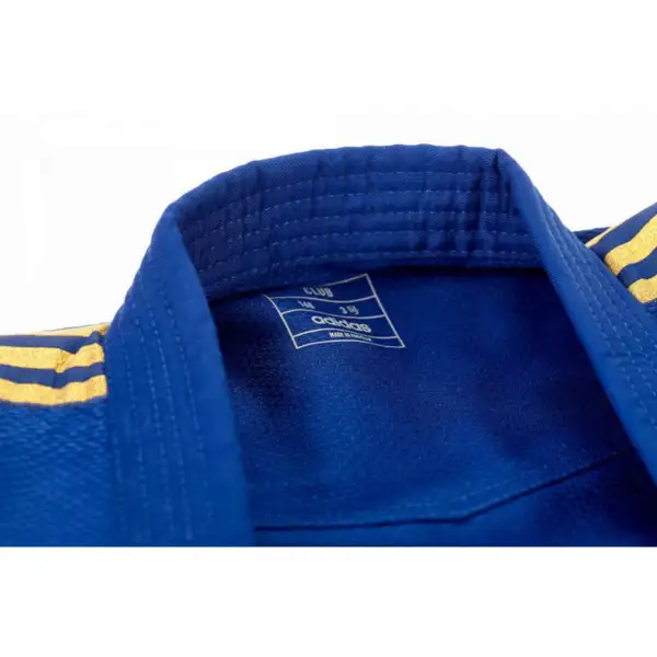 Adidas "CLUB" Judo Gi - 350g - Blå m. guld striber