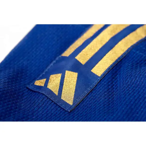 Adidas "CLUB" Judo Gi - 350g - Blå m. guld striber