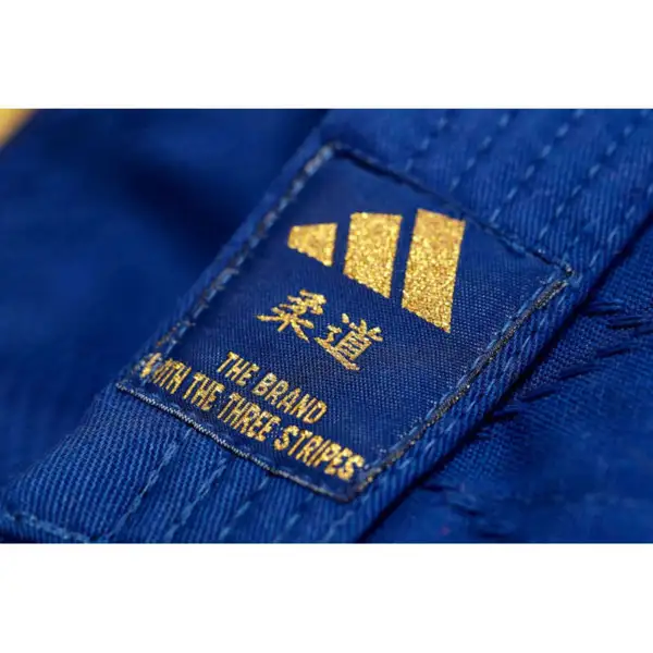 Adidas "CLUB" Judo Gi - 350g - Blå m. guld striber