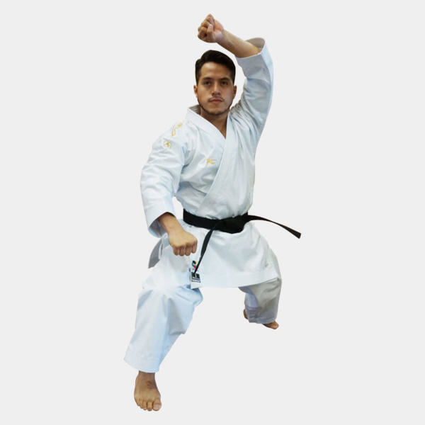 ARAWAZA Black Diamond - Rødt eller Blåt Premiere League  - Kata Karate gi - 12 oz. - WKF
