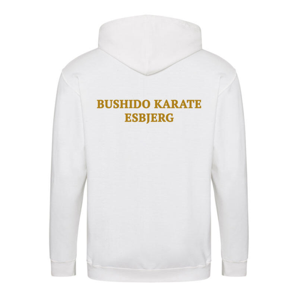 Bushido Karate Esbjerg Klub Zip-Hoodie -Hvid