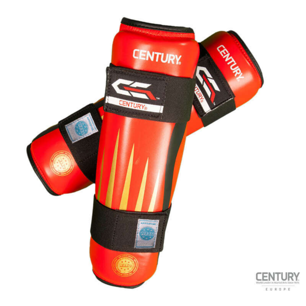 CENTURY Shin Guards "C-GEAR Integrity" - WAKO - Rød - Blå