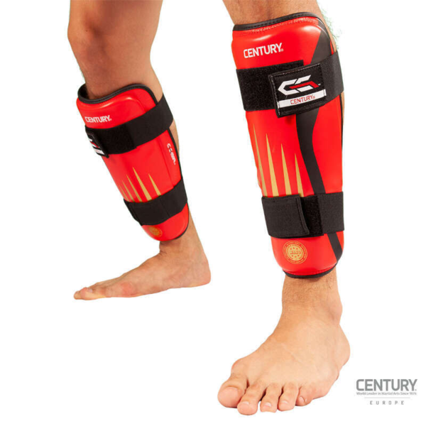 CENTURY Shin Guards "C-GEAR Integrity" - WAKO - Rød - Blå