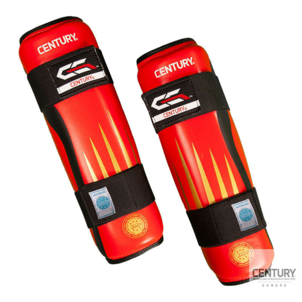 CENTURY Shin Guards "C-GEAR Integrity" - WAKO - Rød - Blå