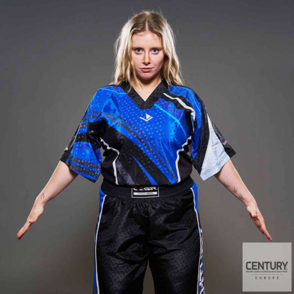 CENTURY Kamp T-Shirt "C-GEAR Integrity" - WAKO - Rød - Blå