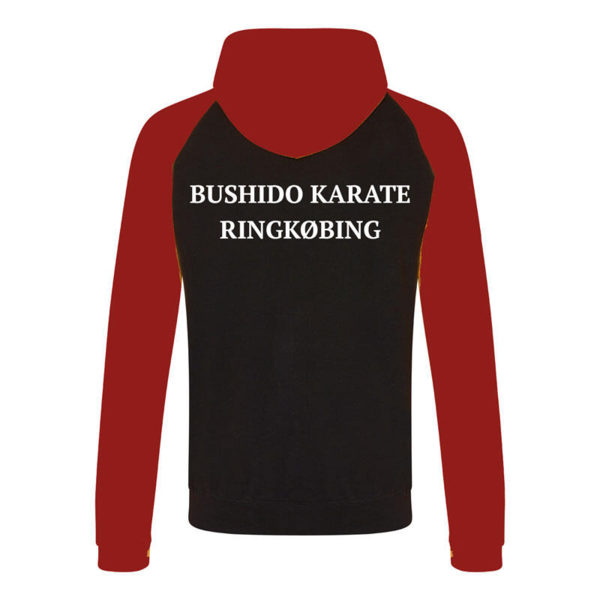 Bushido Karate Kibæk Hoodie Sort/rød