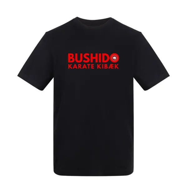 Bushido Karate Bomuld Klub T-shirt - Voksen