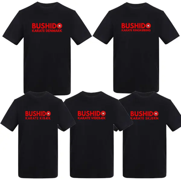 Bushido Karate Bomuld Klub T-shirt - Børn