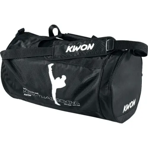 Lille sportstaske fra KWON med kampstiltryk