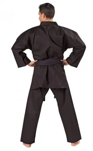 KWON TRADITIONEL Karate gi - Sort - 8 oz.