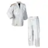 Adidas "CLUB" Judo Gi - 350g - Hvid m. guld striber