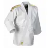 Adidas "CLUB" Judo Gi - 350g - Hvid m. guld striber