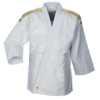 Adidas "CLUB" Judo Gi - 350g - Hvid m. sølvstriber