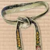 KAZARI Sort bælte - Ægte Silke - Traditionel Japansk brodering - 4,5 cm