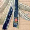 KAZARI Sort bælte - Ægte Silke - Traditionel Japansk brodering - 4,5 cm