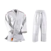 DANRHO YAMANASHI Judo Gi med skulderstriber - 420g - Hvid