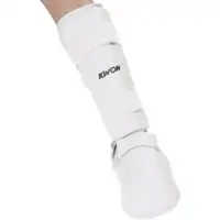 Kwon Hvid Karate fod-/benbeskytter WUKF-godkendt