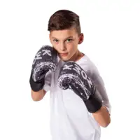 KWON Junior Kick-/Thaiboksehandske - BARBED WIRE - 8 oz. 8 til 12 år